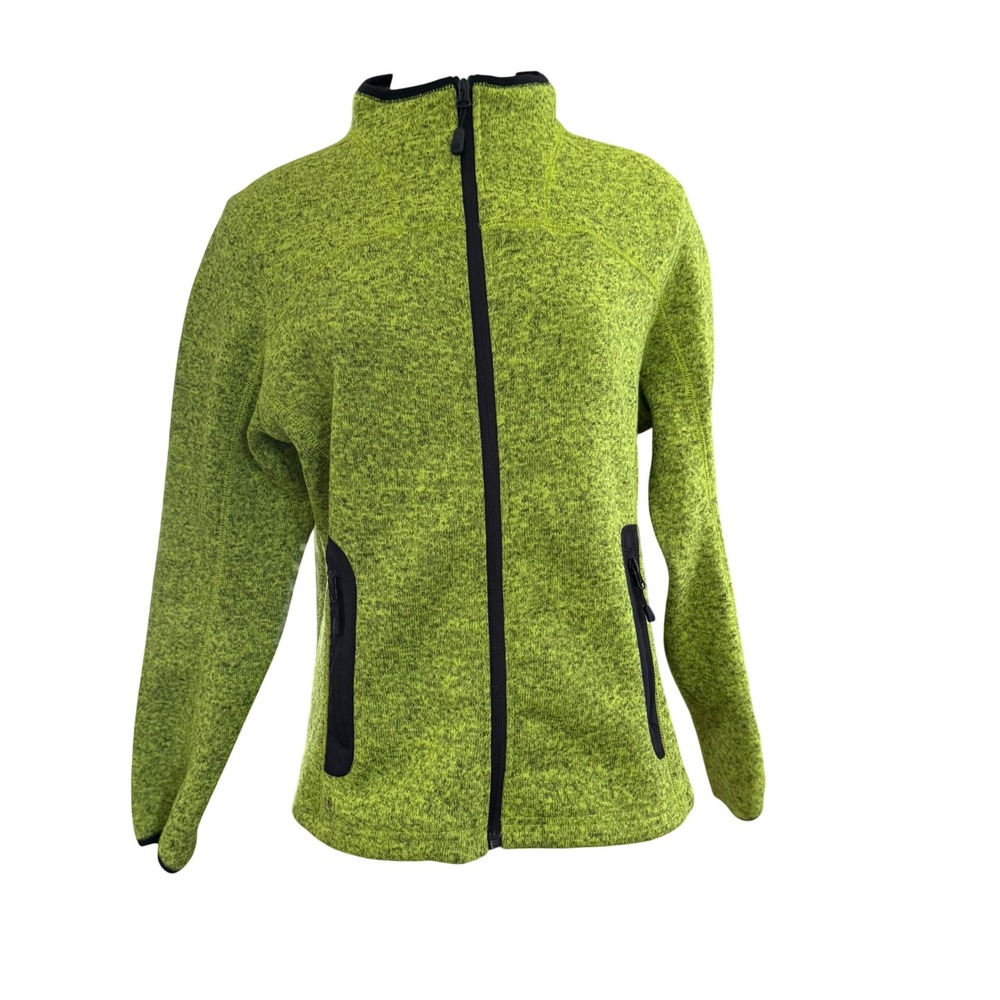 Icewear Fleece Jacket Women Large Green Full Zip Sweater Outdoor Hiking Iceland - Picture 11 of 16